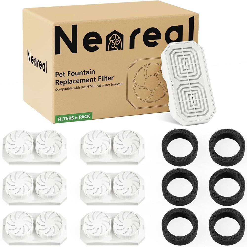 Official 6-Pack Replacement Filters and Pre-Filter Sponges for 108 oz /